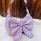Bow style  handbag