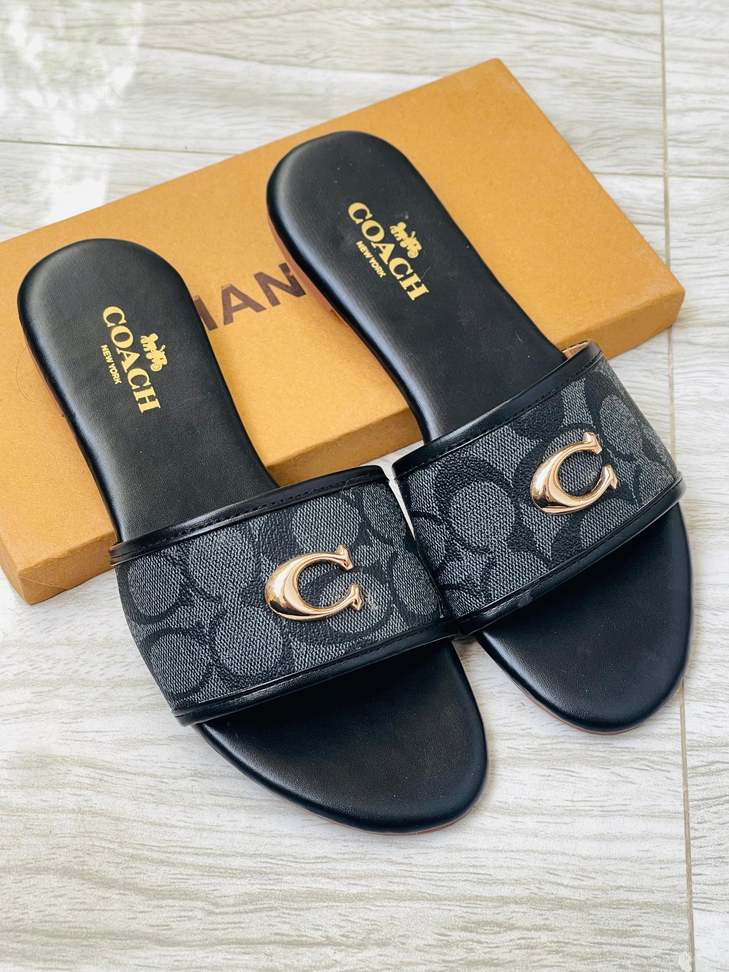 COACH SOFT FLATS SLIPPER