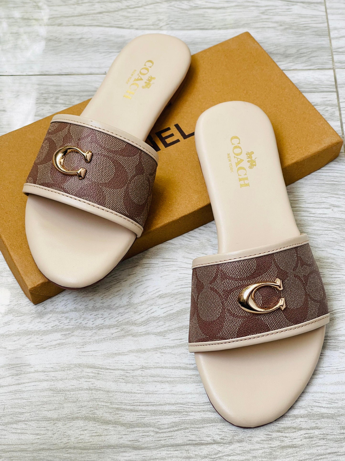 COACH SOFT FLATS SLIPPER