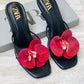 ZARA FLOWER HEELS