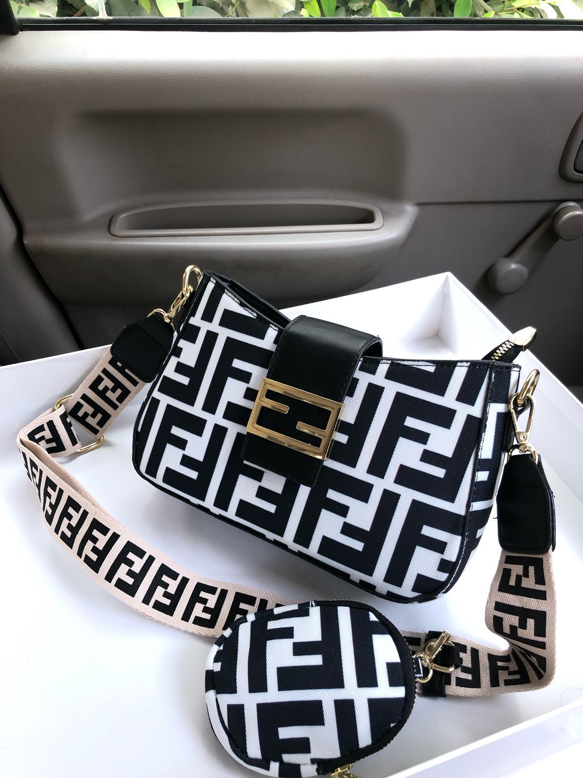 FENDI 2 PIECE CROSS BODY BAG