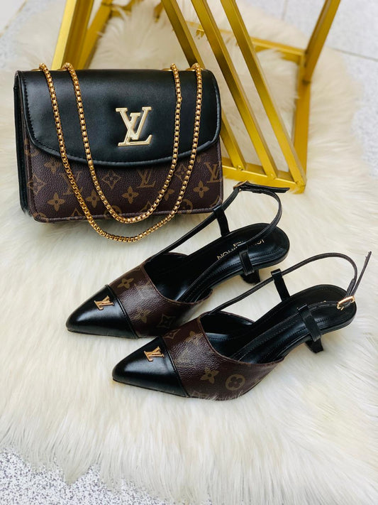 LV Heel Crossbody Bag Set
