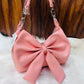 Bow style  handbag
