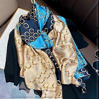 Exotic Ombre Leopard Satin Silk Scarf