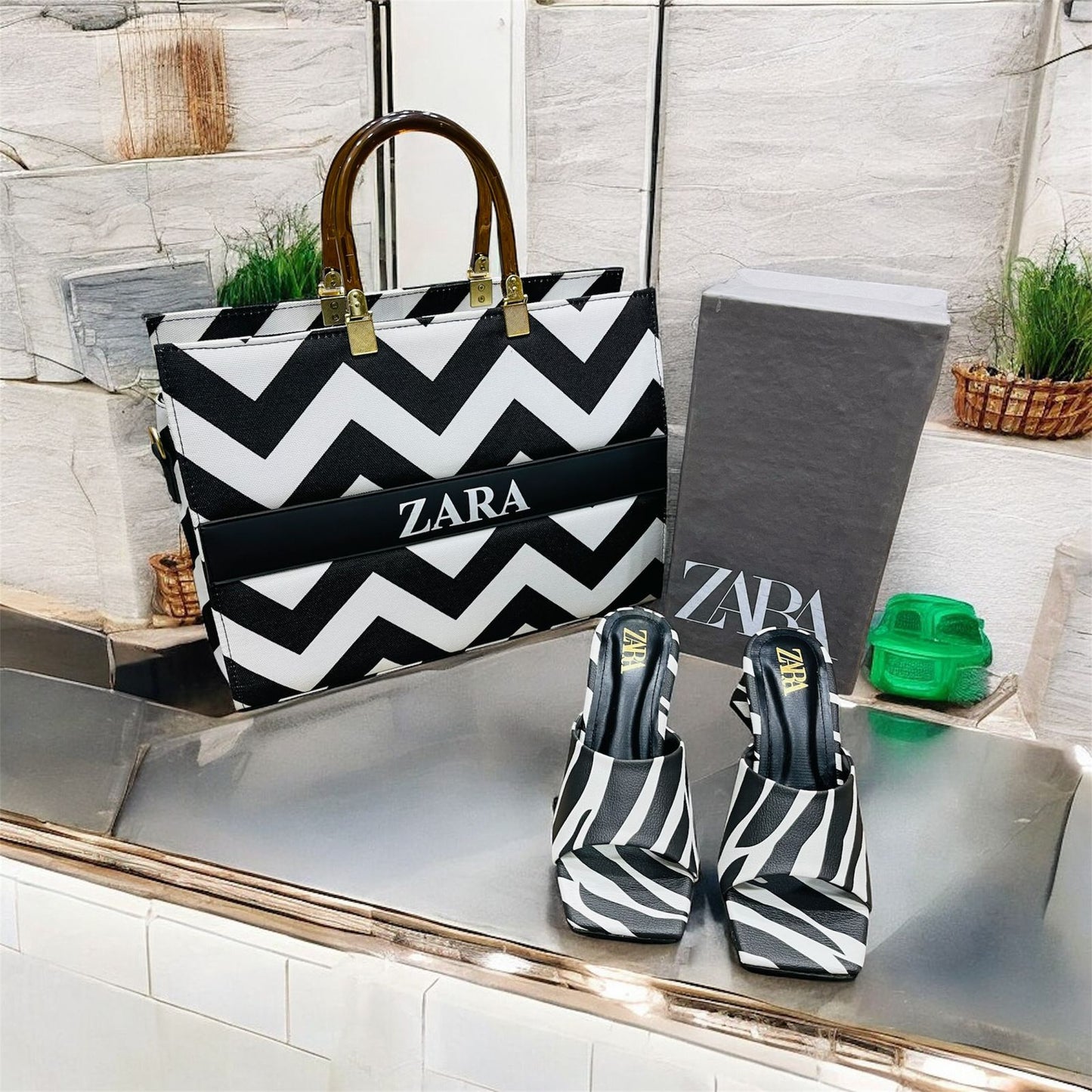 Zara Heel & Bag Set