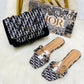 Cristian Dior Slipper & Bag Set
