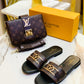 Louis Vuitton Slipper & Bag Set