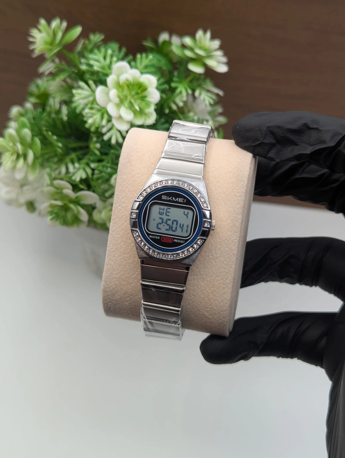 Skmei 2446 Stone shudded Ladies Digital Watch