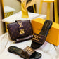 Louis Vuitton Slipper & Bag Set