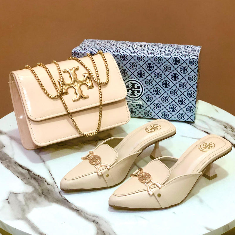 Tory Burch Heel & Bag Set